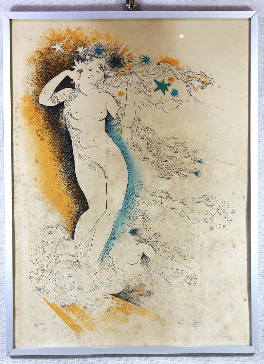 Amandine Dore (1912–2011), Lithograph "homage To Venus," 20th Century