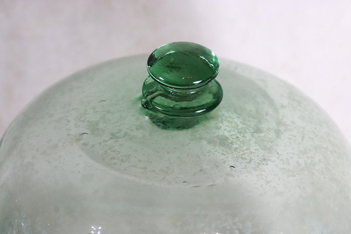 Paire de grandes Cloches de maraîcher en verre soufflé, XIXe-photo-1