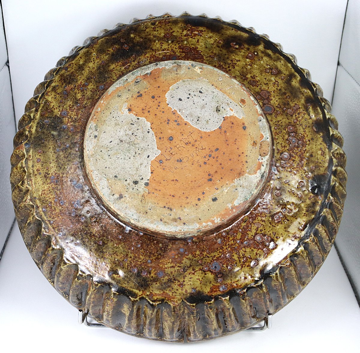 Jean And Jacqueline Lerat (1913–1992) (1920–2009) Large Glazed Stoneware Bowl, 1952-photo-2