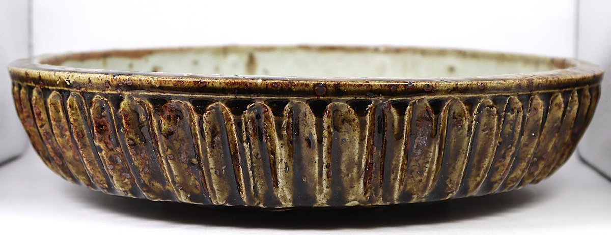 Jean And Jacqueline Lerat (1913–1992) (1920–2009) Large Glazed Stoneware Bowl, 1952-photo-6