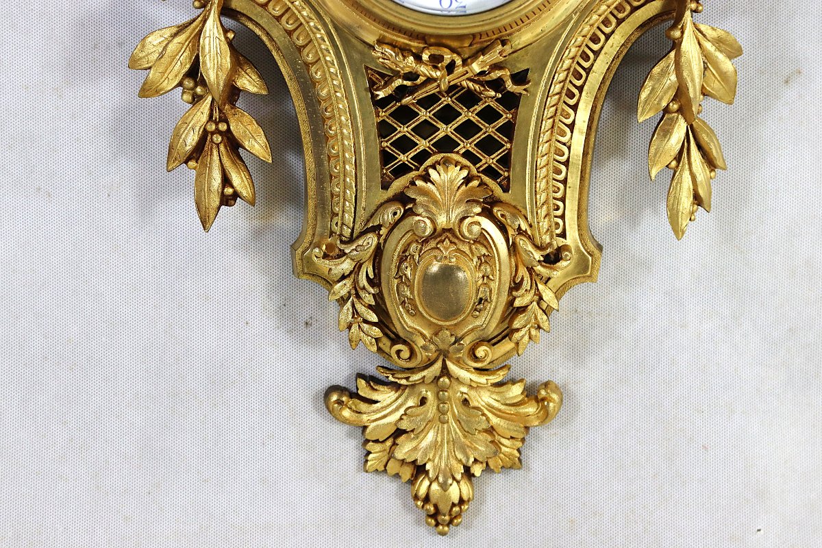 JAPY FRÈRES (XIXe), Cartel en bronze de style Louis XVI.-photo-2