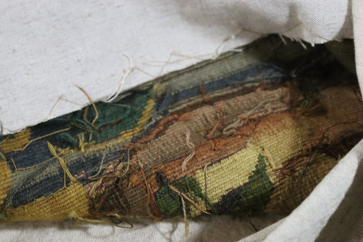 Aubusson, "verdure With A Wading Bird" Tapestry, Early 19th Century-photo-6