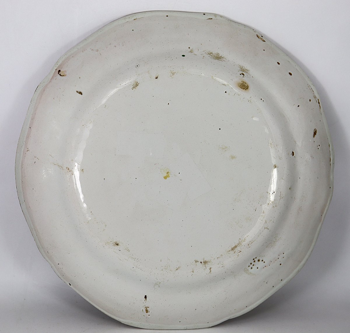 Deep Earthenware Bowl From Les Islettes, “rose Des Islettes,” Late 18th Century-photo-1