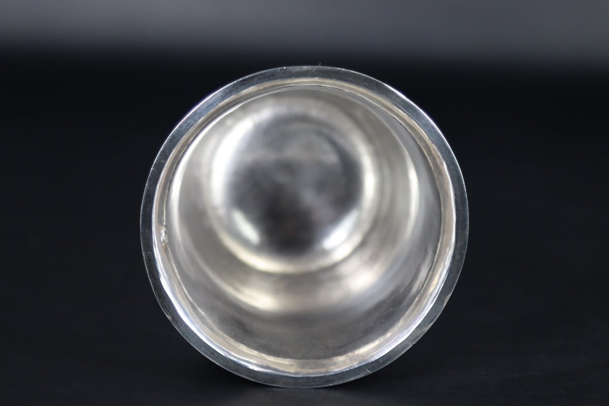 Silver Piédouche Goblet, Marked "vieillard," Early 19th Century-photo-3