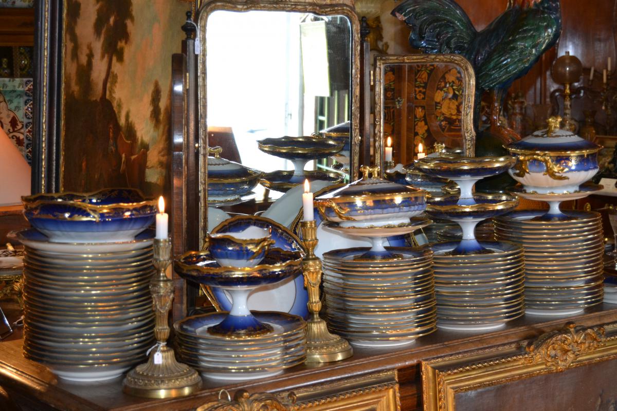 Important Service Porcelaine "théodore Haviland", 117pièces