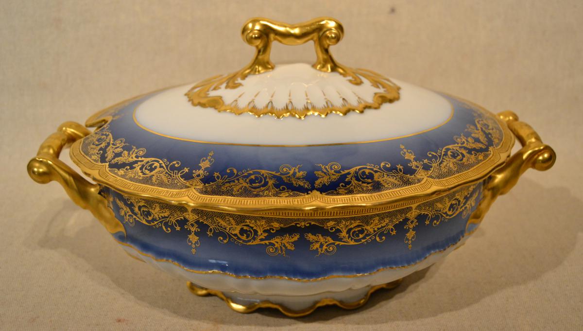 Important Service Porcelaine "théodore Haviland", 117pièces-photo-4