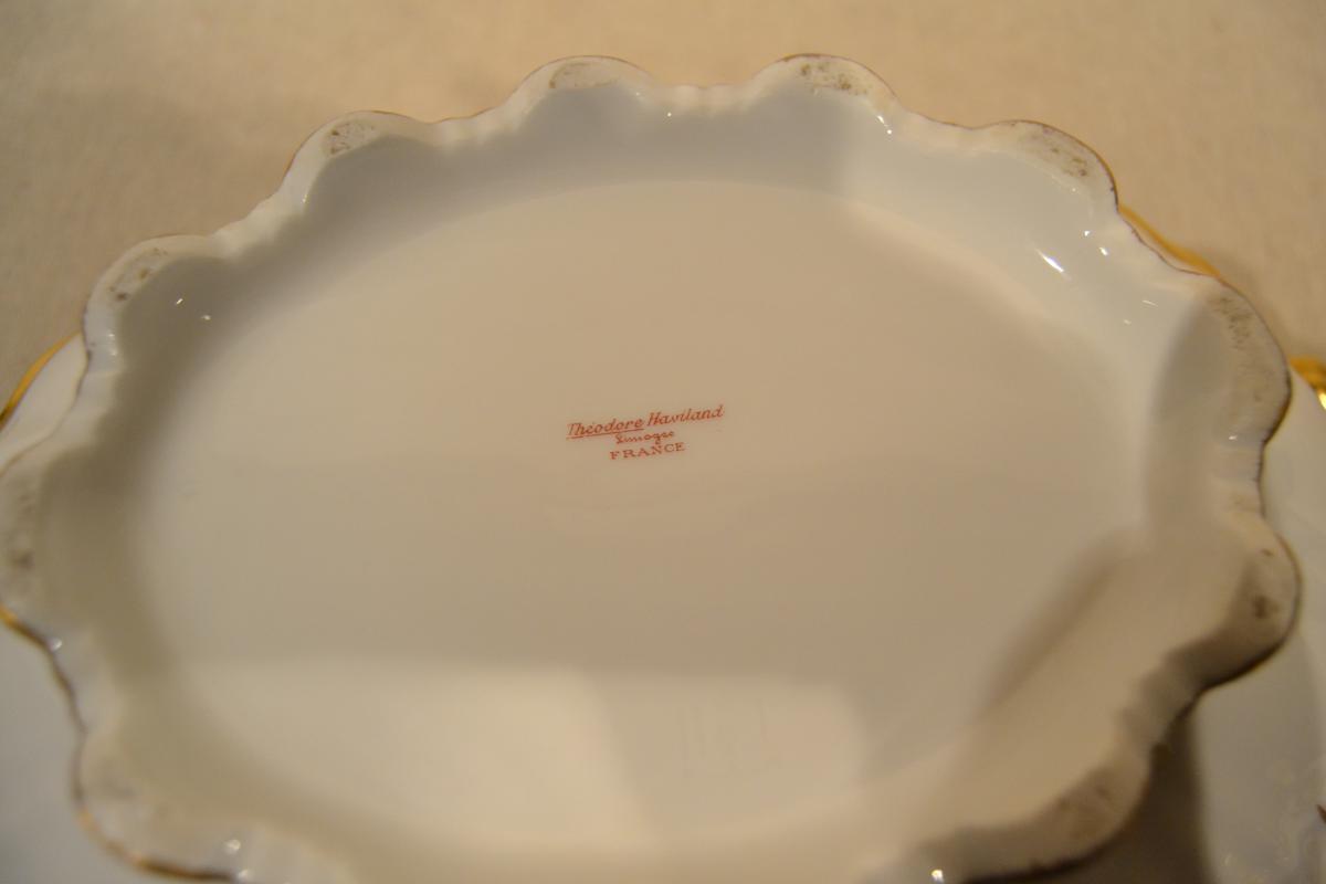 Important Service Porcelaine "théodore Haviland", 117pièces-photo-5