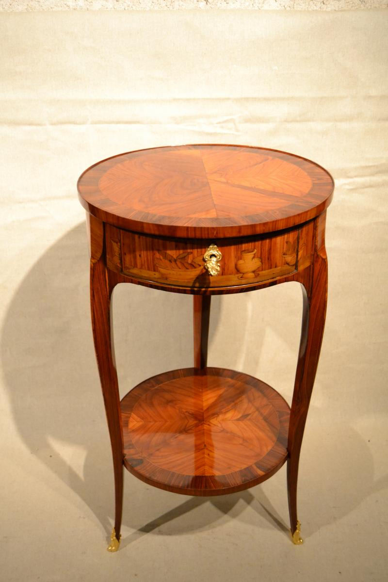 Table Of Salon In Marquetry, East. Thibault, Eighteenth Century