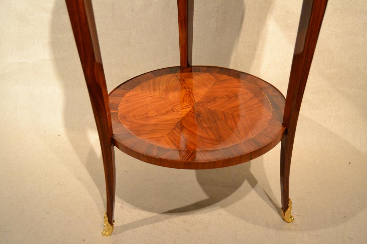 Table Of Salon In Marquetry, East. Thibault, Eighteenth Century-photo-3