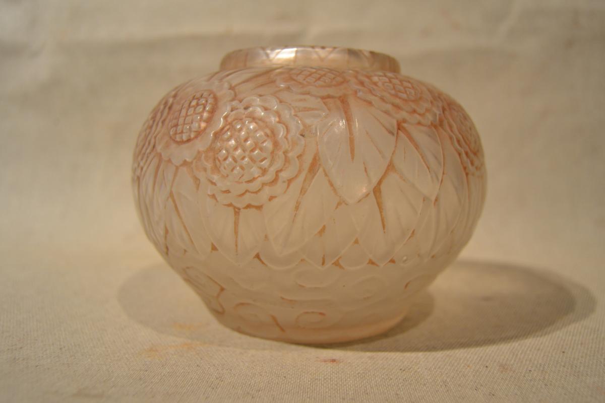 André Hunebelle, Glass Vase, Around 1930