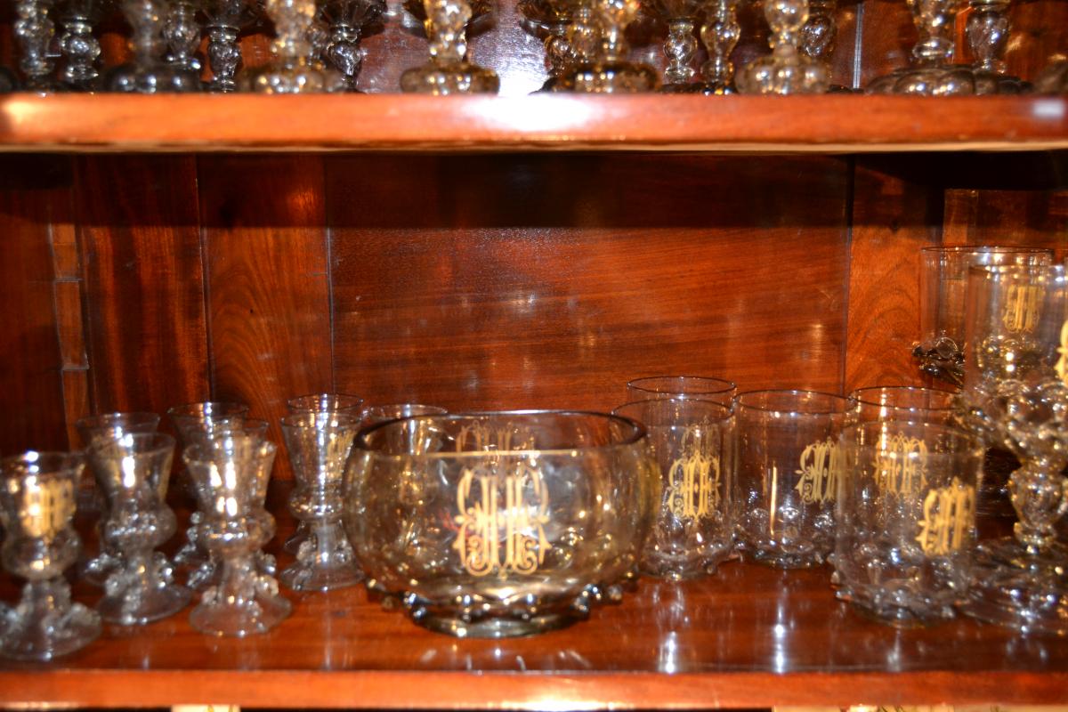 Important Service de verres (128p), Travail Allemand Du XIXe-photo-7