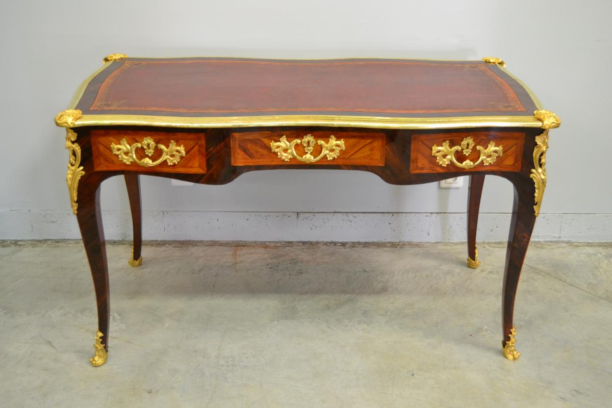 Bon Durand (estp), "bureau Plat", Louis XV Period, Eighteenth-photo-3