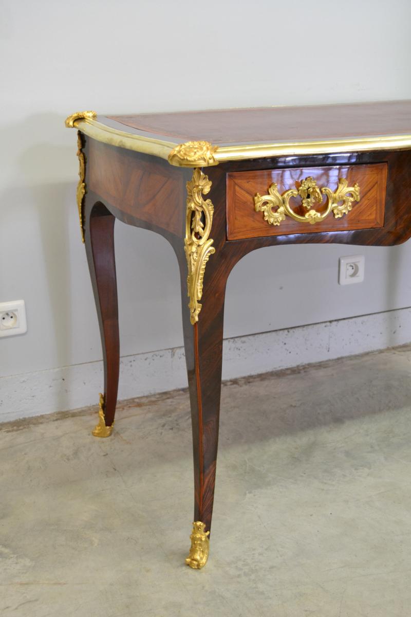 Bon Durand (estp), "bureau Plat", Louis XV Period, Eighteenth-photo-4