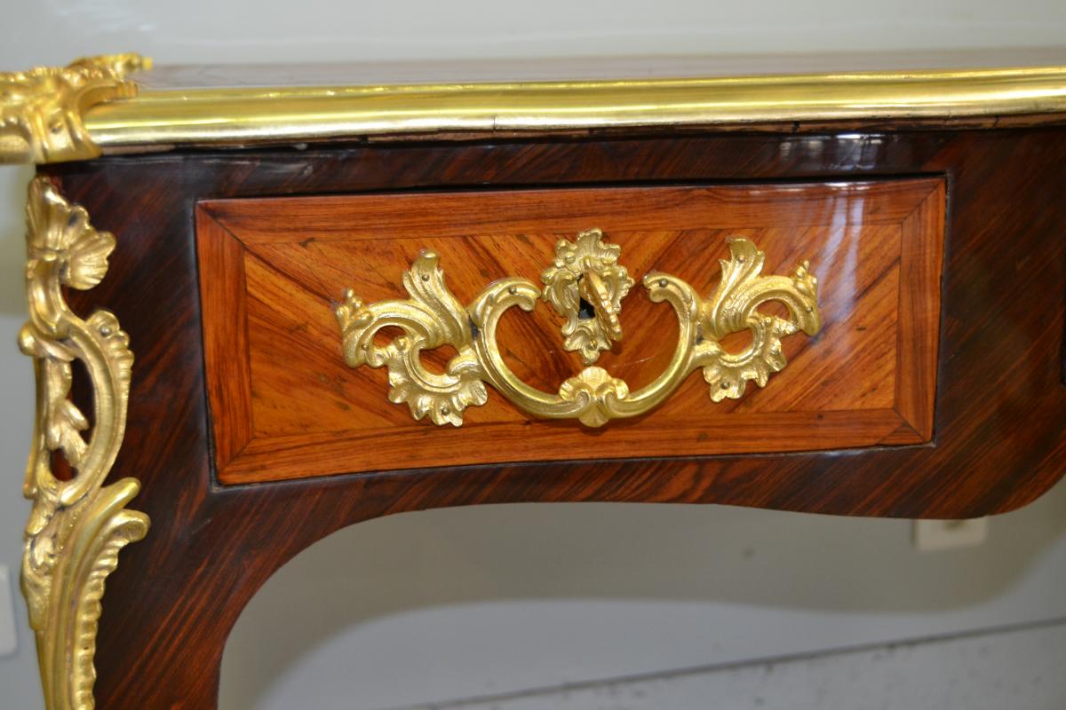 Bon Durand (estp), "bureau Plat", Louis XV Period, Eighteenth-photo-1