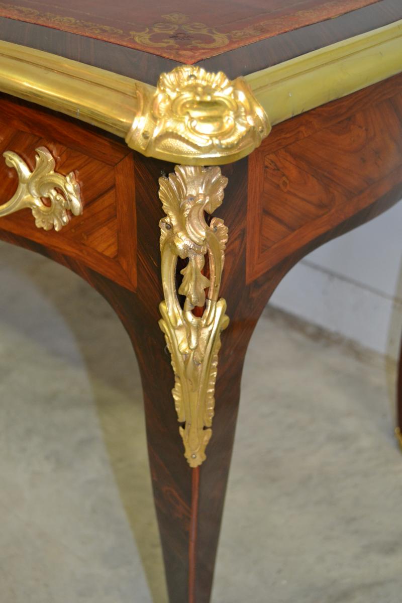 Bon Durand (estp), "bureau Plat", Louis XV Period, Eighteenth-photo-5