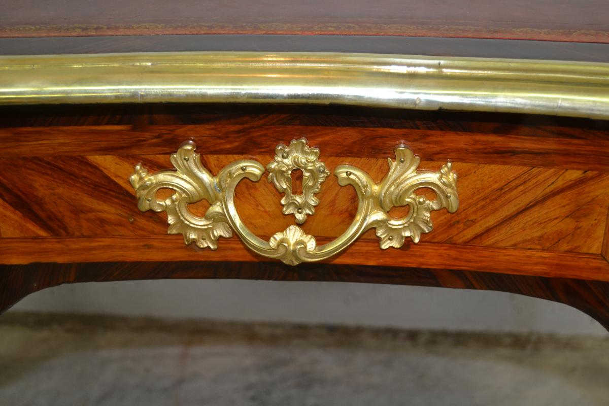 Bon Durand (estp), "bureau Plat", Louis XV Period, Eighteenth-photo-8