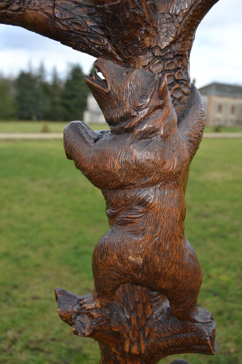 Coat Rack "the Bear And Bears", Nineteenth-photo-1