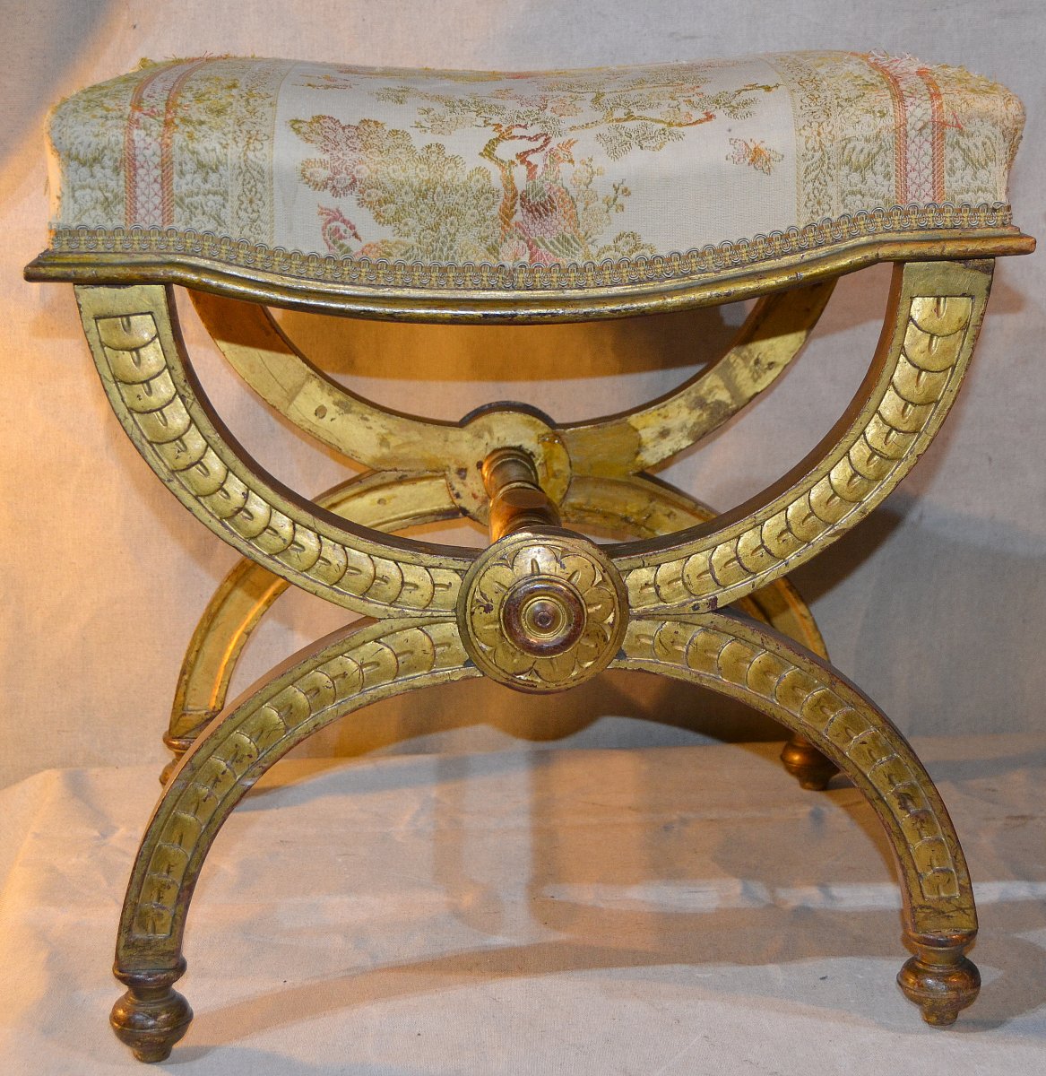 Jean Baptiste-bernard Demay (1759-1848), Pair Of Stools, Eighteenth Time-photo-2