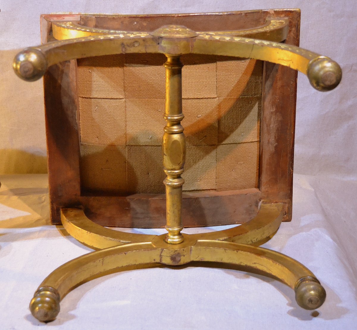 Jean Baptiste-bernard Demay (1759-1848), Pair Of Stools, Eighteenth Time-photo-4