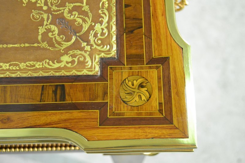 R.v.l.c Dit Lacroix ( 1728-1799), Bureau Plat Double Face Louis XVI, XVIIIe -photo-3