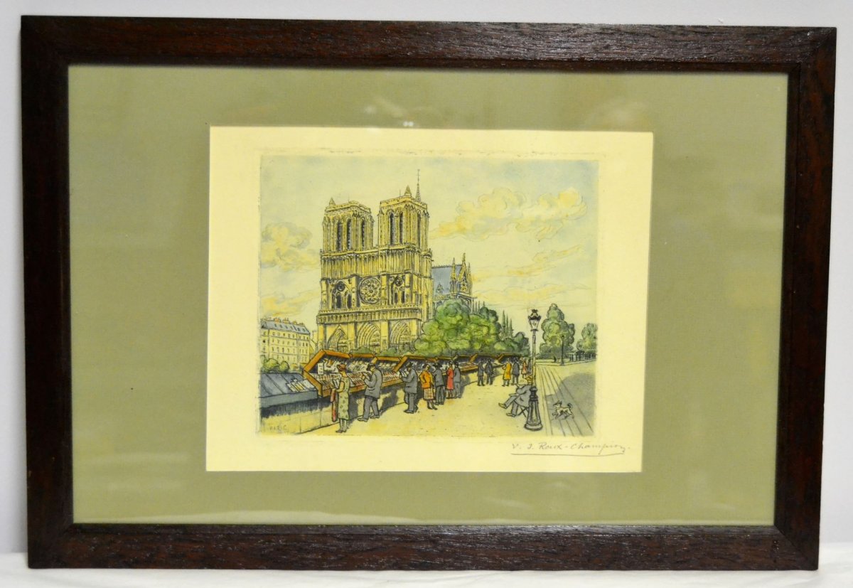 Joseph-Victor ROUX-CHAMPION (1871-1953), "Notre-Dame de Paris", XXe-photo-2