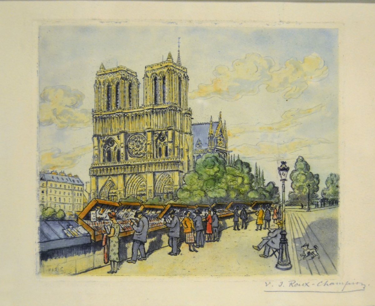 Joseph-victor Roux-champion (1871-1953), "notre-dame De Paris", XXth