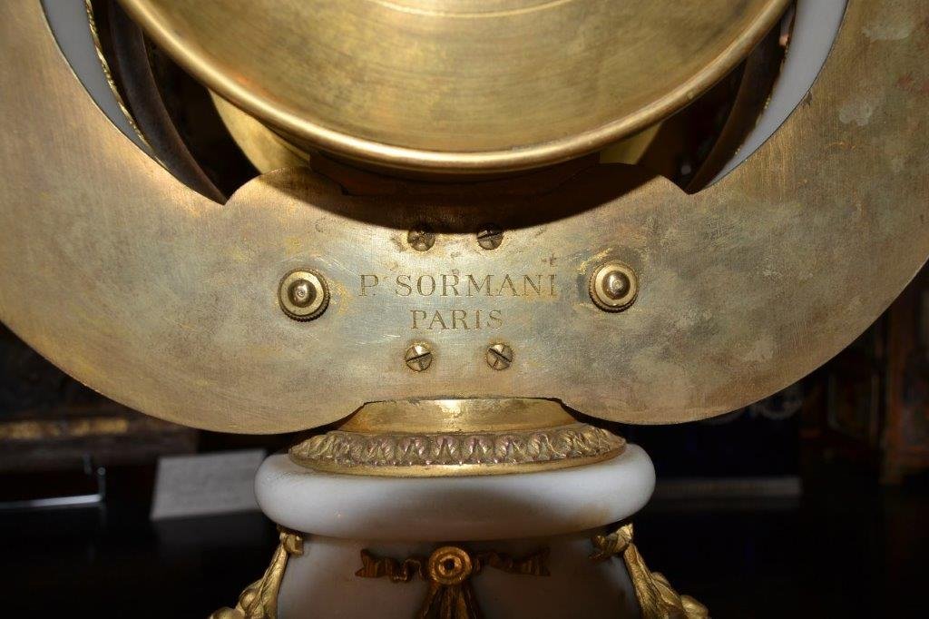 Sormani, Garniture De Cheminée Nap III,  XIXe-photo-3