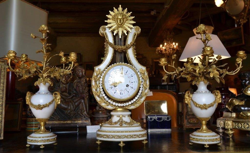 Sormani, Garniture De Cheminée Nap III,  XIXe