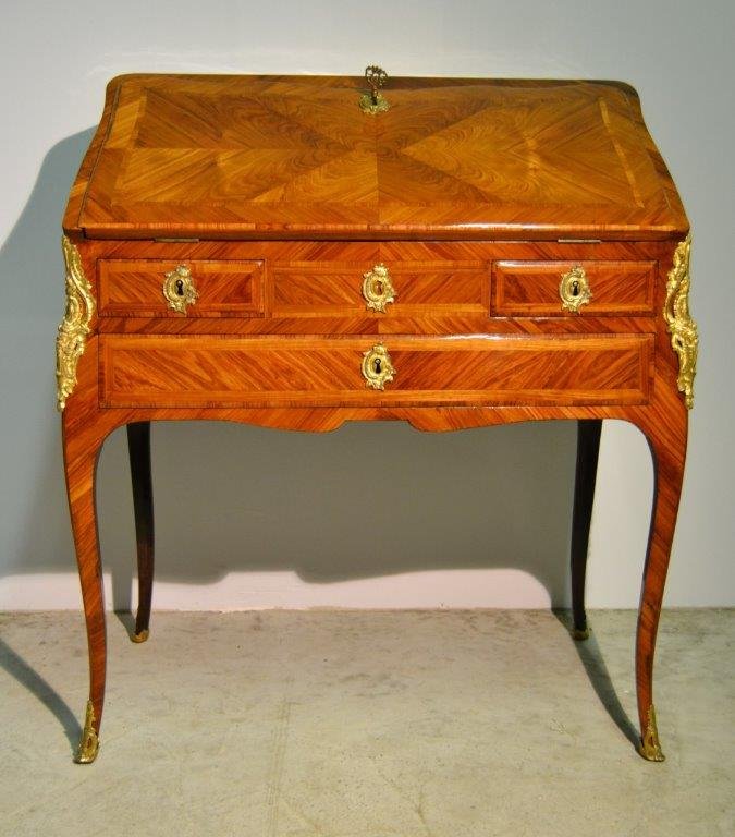 Claude-charles Saunier (1735-1807), Bureau Dos d'âne d'époque Louis XV, XVIIIe