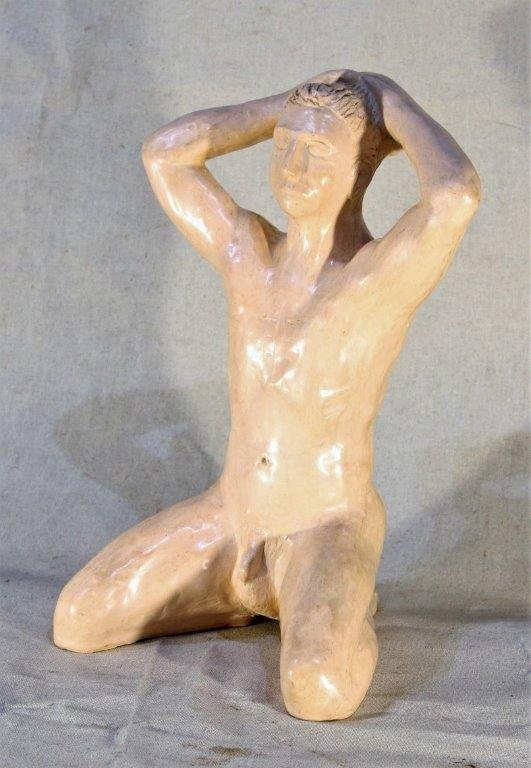 Rp (xxe), Terracotta Sculpture Naked Man.-photo-2