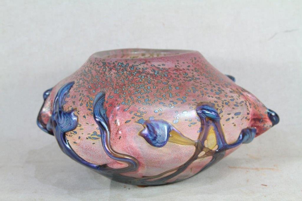 Michèle Luzoro, Large Biot Glass Vase, Twentieth