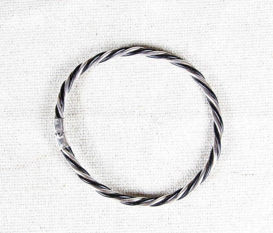 Lot Of 4 Silver Bracelets (118gr), XXth-photo-3