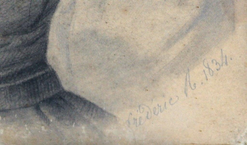 Frédéric A 1834, Pencil Drawing -photo-3