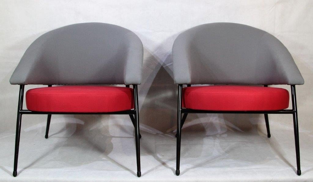 Maurice Mourra, Pair Of Armchairs, Year 1960-photo-2