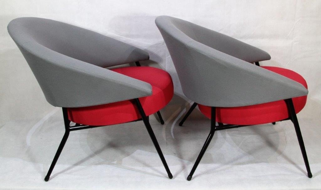 Maurice Mourra, Pair Of Armchairs, Year 1960-photo-3