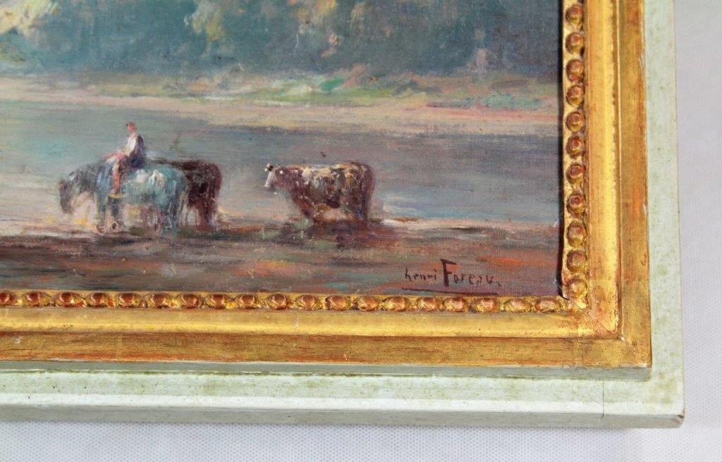 Henry Foreau (1866-1938), Series Of 3 Hst Paintings, Nineteenth-photo-2