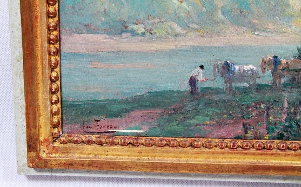 Henry Foreau (1866-1938), Series Of 3 Hst Paintings, Nineteenth-photo-3