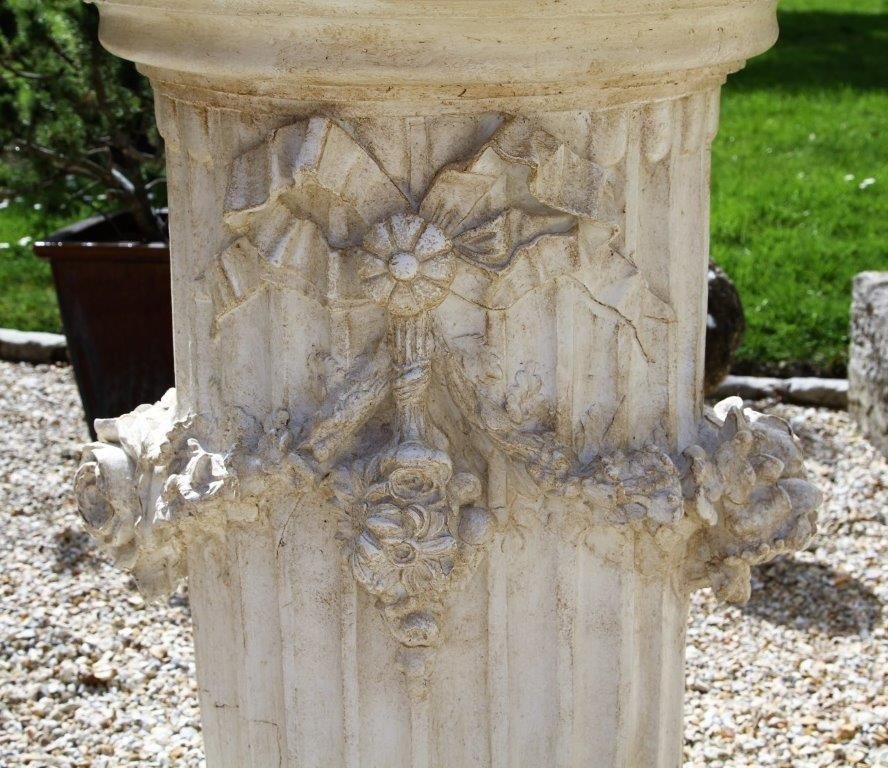 Gossin Frères In Paris, Pair Of Terracotta Columns, Circa 1880-photo-3