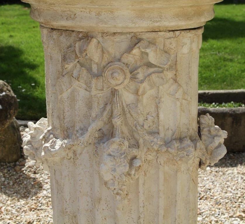 Gossin Frères In Paris, Pair Of Terracotta Columns, Circa 1880-photo-4