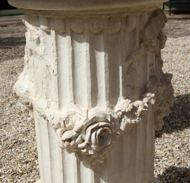 Gossin Frères In Paris, Pair Of Terracotta Columns, Circa 1880-photo-7