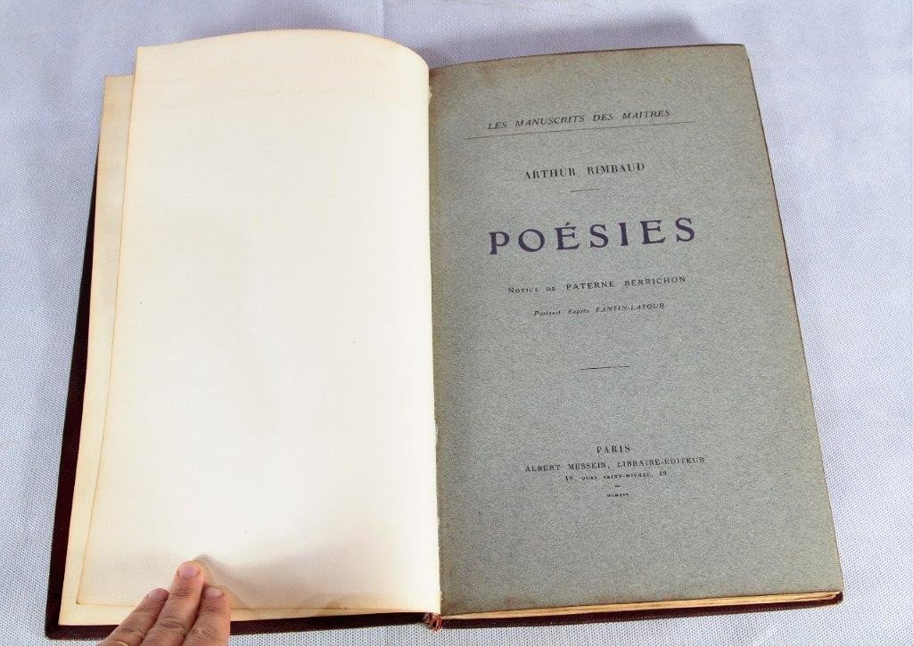 Poèmes Manuscrits d'Arthur Rimbaud, Albert Messein, Paris 1919-photo-3