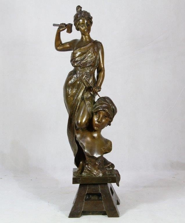 E. Villanis (1858-1914), Bronze -photo-3