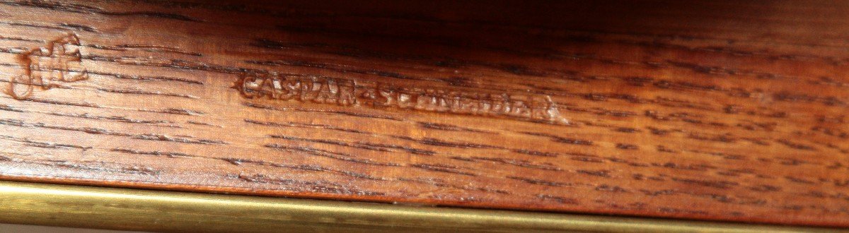 Caspar Schneider (reçu Maitre Le 15 Mars 1786), Grand Bureau Plat Acajou Et Laque De Coromandel-photo-4