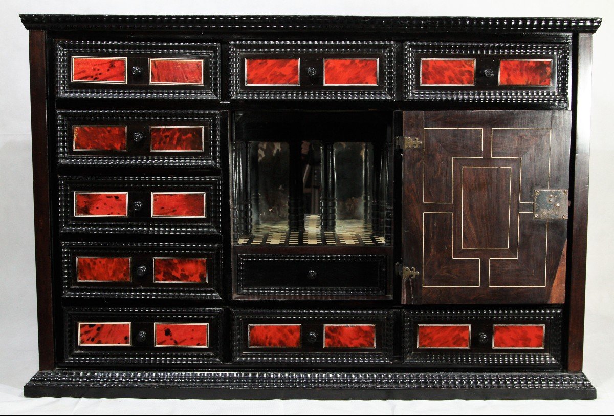 Cabinet Anversois, époque XVIIe Siècle.-photo-3