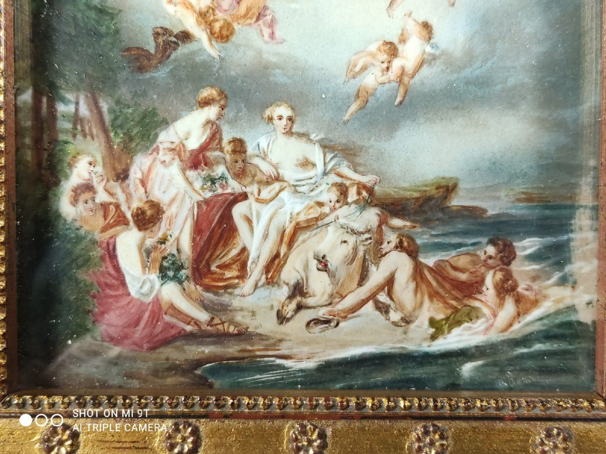 FRANÇOIS BOUCHER (d'après), Miniature sur ivoire -photo-3