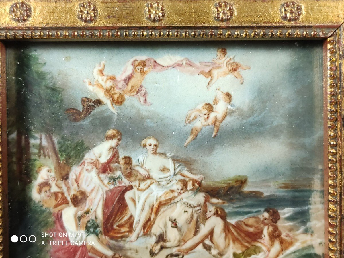 FRANÇOIS BOUCHER (d'après), Miniature sur ivoire -photo-4