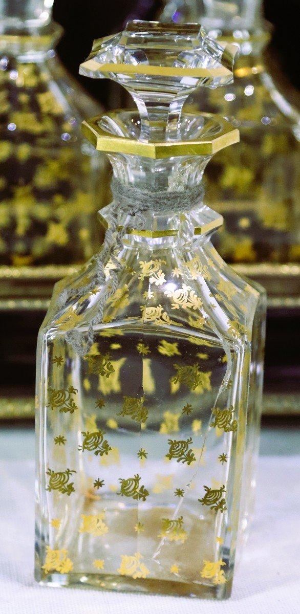 Liquor Cellar Blackened Wood And Gilt Bronze Nap III, Nineteenth-photo-8