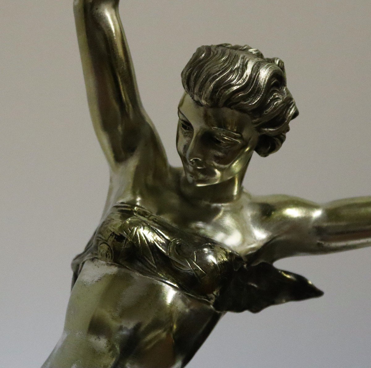 Jacques LIMOUSIN (XXe), Importante Sculpture " Diane Chasseresse " 1920/30-photo-5