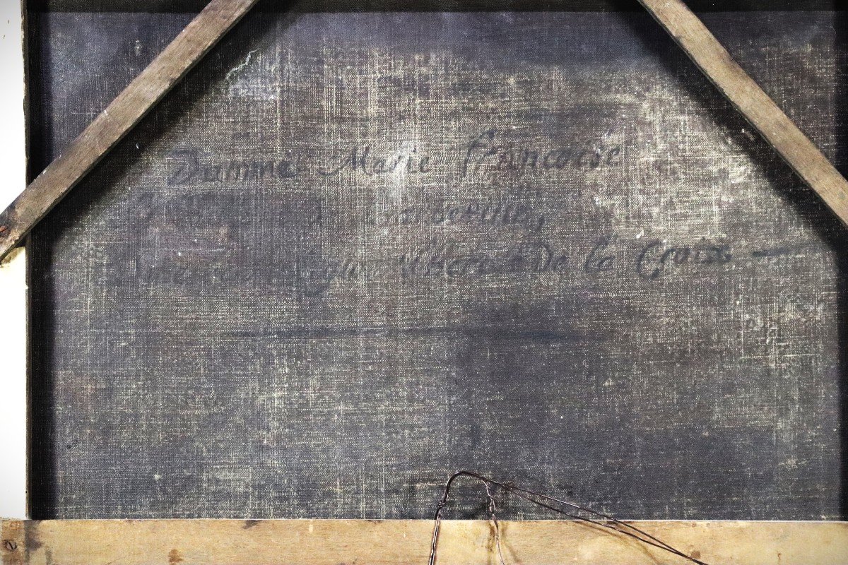 Tableau HST " Soeur Marie- Françoise " Ecole Française du XVIIIe.-photo-4