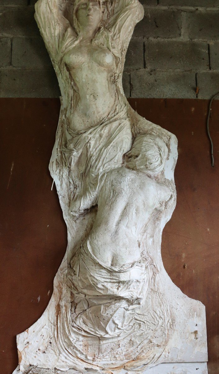 G. Brunet (1965) Important Sculpture, H. 370cm, Signed, XXth-photo-4